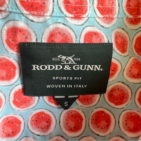 Rodd & Gunn Men’s S/S Watermelon Print Sports Fit Button Up Size S - Picture 11 of 13